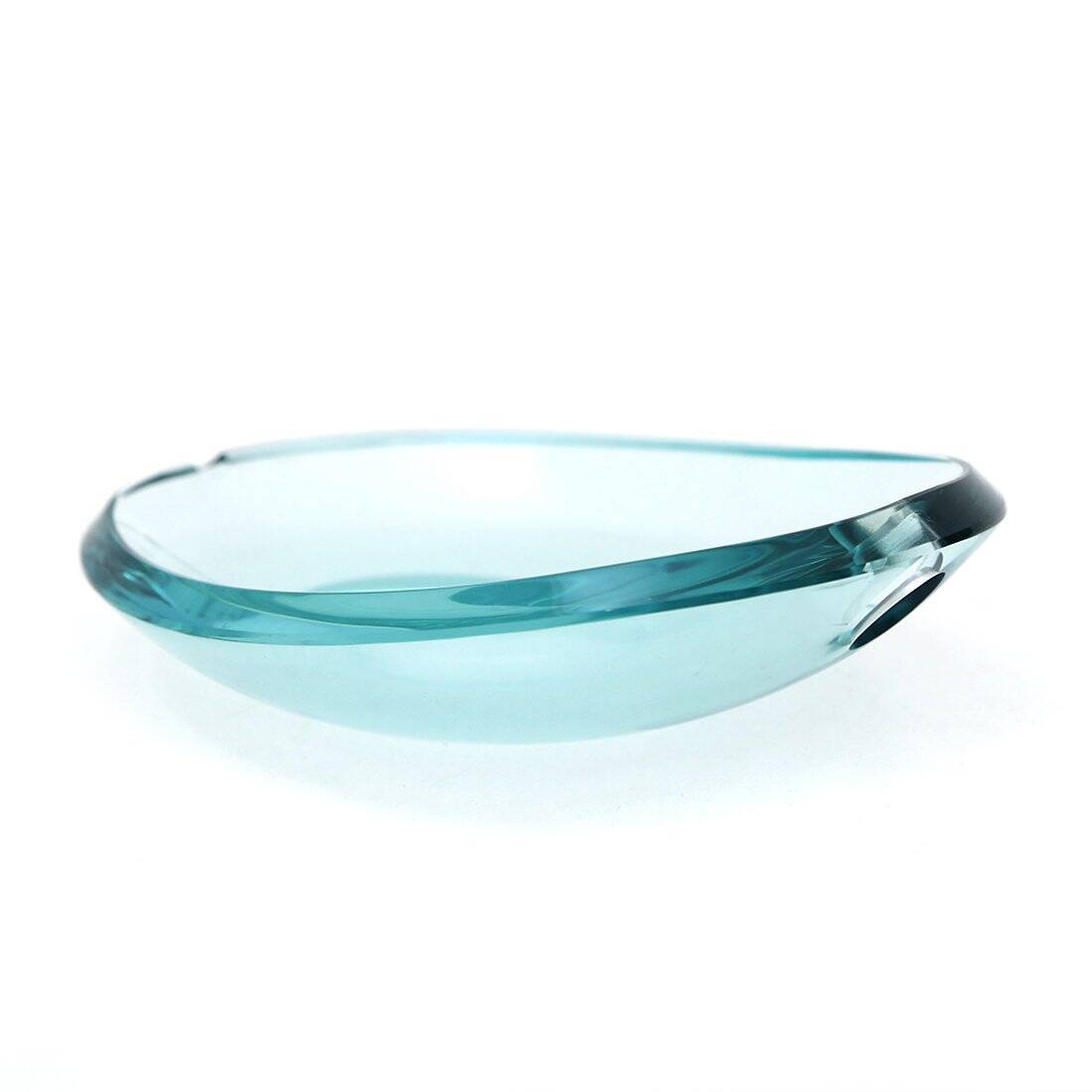 Oval crystal ashtray, 1960s