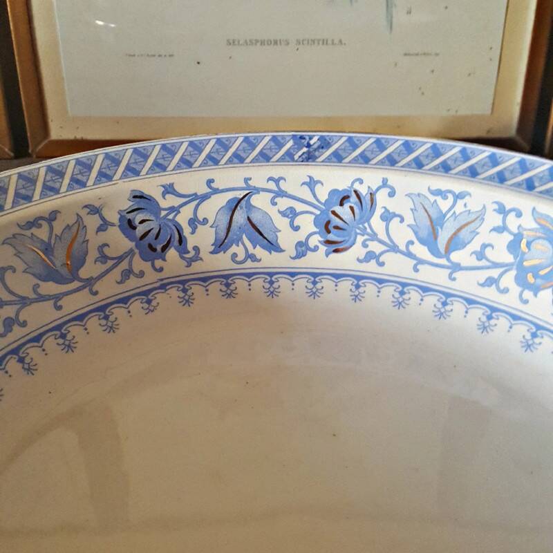 Sarreguemines U&C Syra model "low" fruit bowl, early 20th century