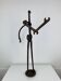Brutalist sculpture in wrought iron, folk art