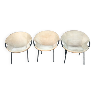 Fauteuils Lusch « Ballon «  de Lusch Erzeugnis Design années 60