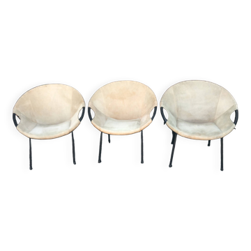 Lusch “Balloon” armchairs by Lusch Erzeugnis Design 1960s