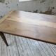 Table de ferme noyer pieds fuseaux 1950
