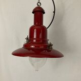 Suspension uccello rouge style lampe pecheur