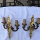 Pair of Louis XV style bronze sconces