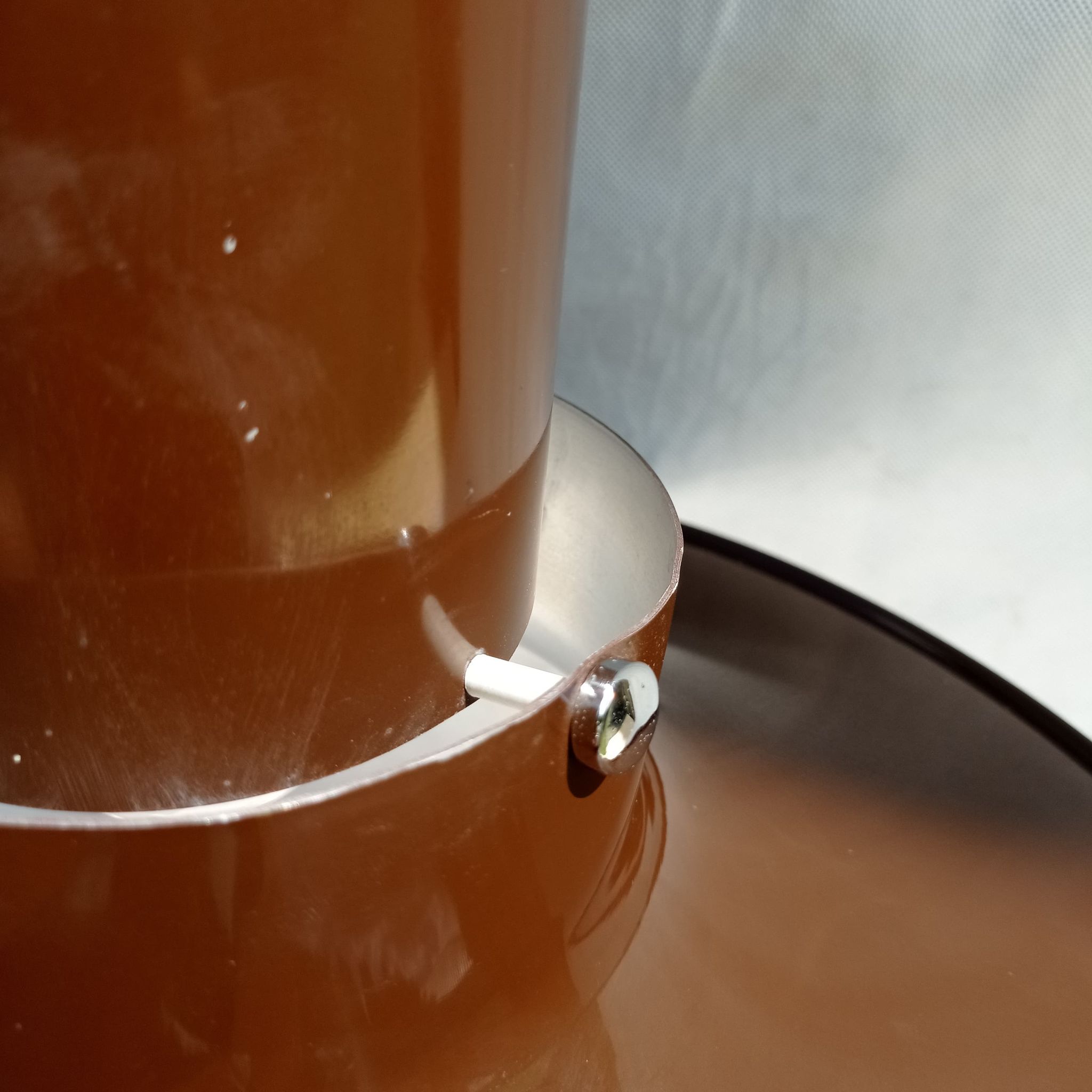 Hanging bronze UFO lamp from Ikea