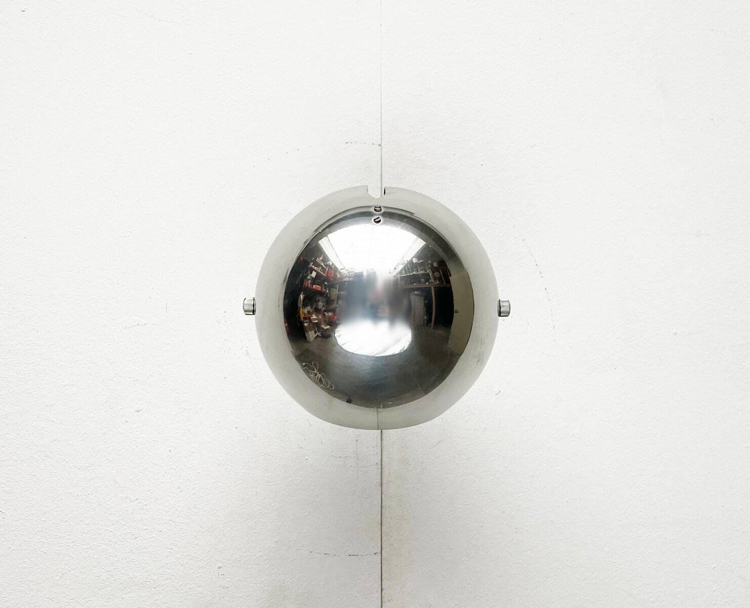 Wall lamp sphere model 48591 in mid-century Danish space style by Louis Poulsen, 1960s.