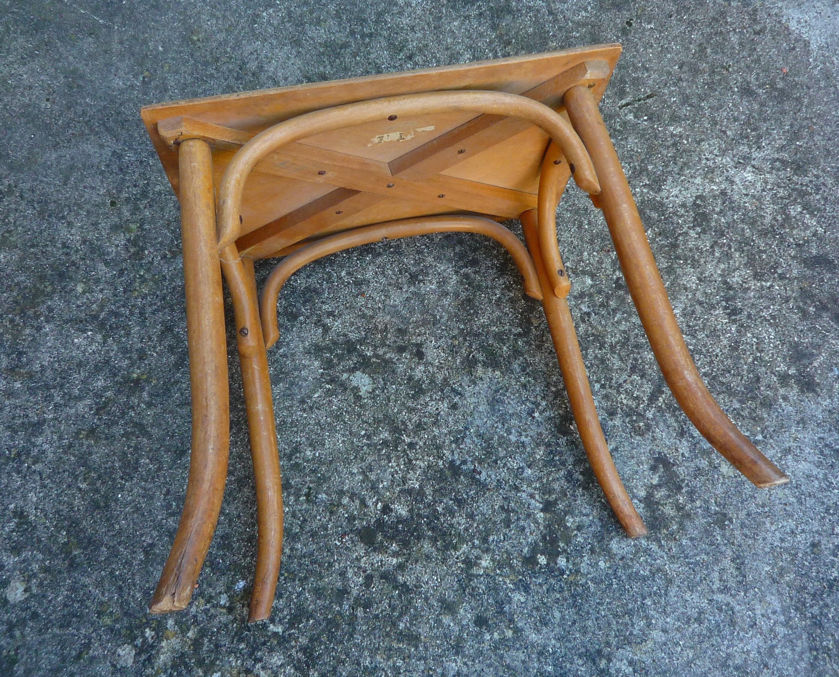 Small wooden coffee table, circa 1910