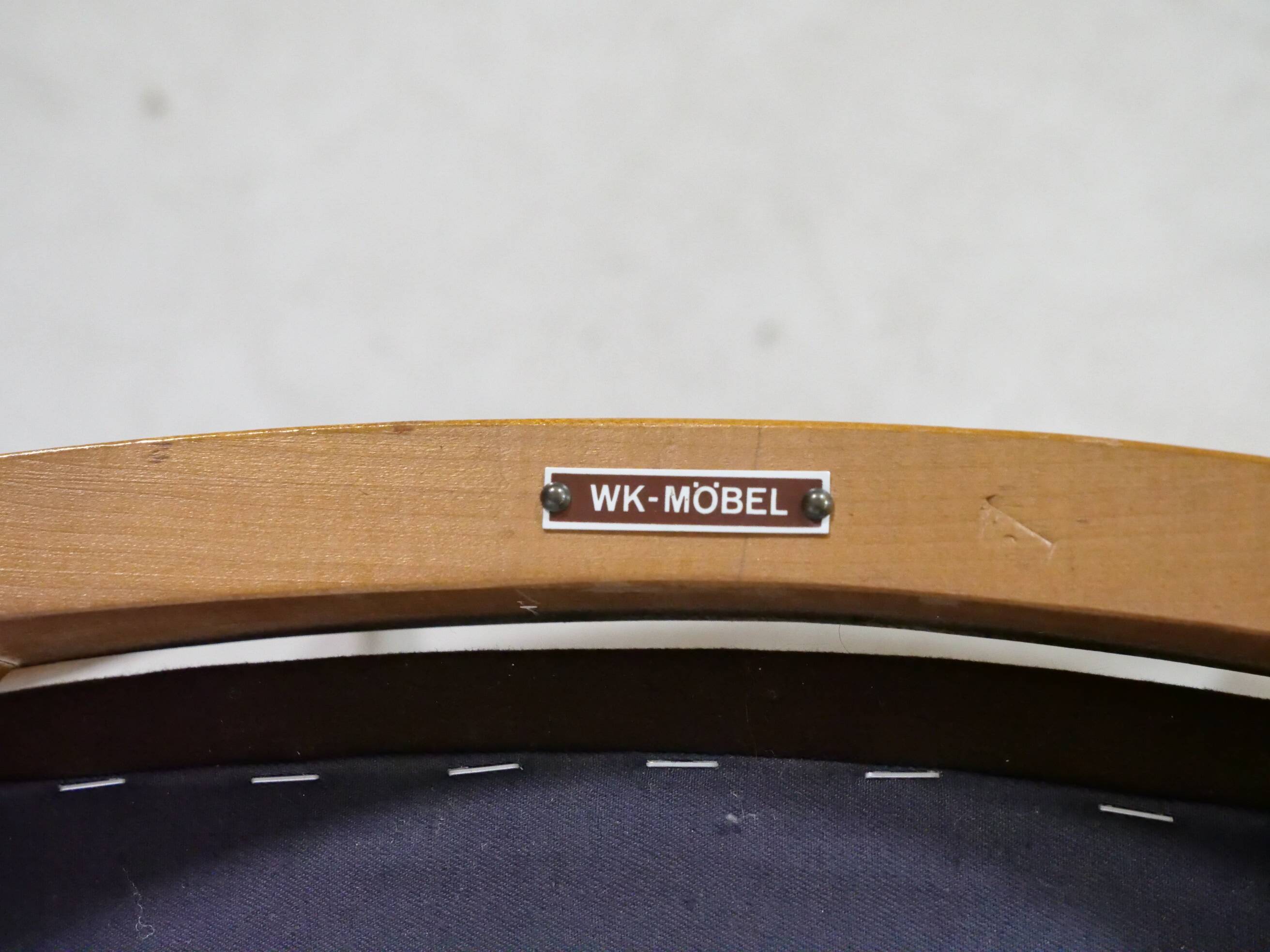 Mid-Century Teak Dining Chairs by WK Möbel, Set of 6, 1960s Design