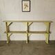 Paire de bancs en bois