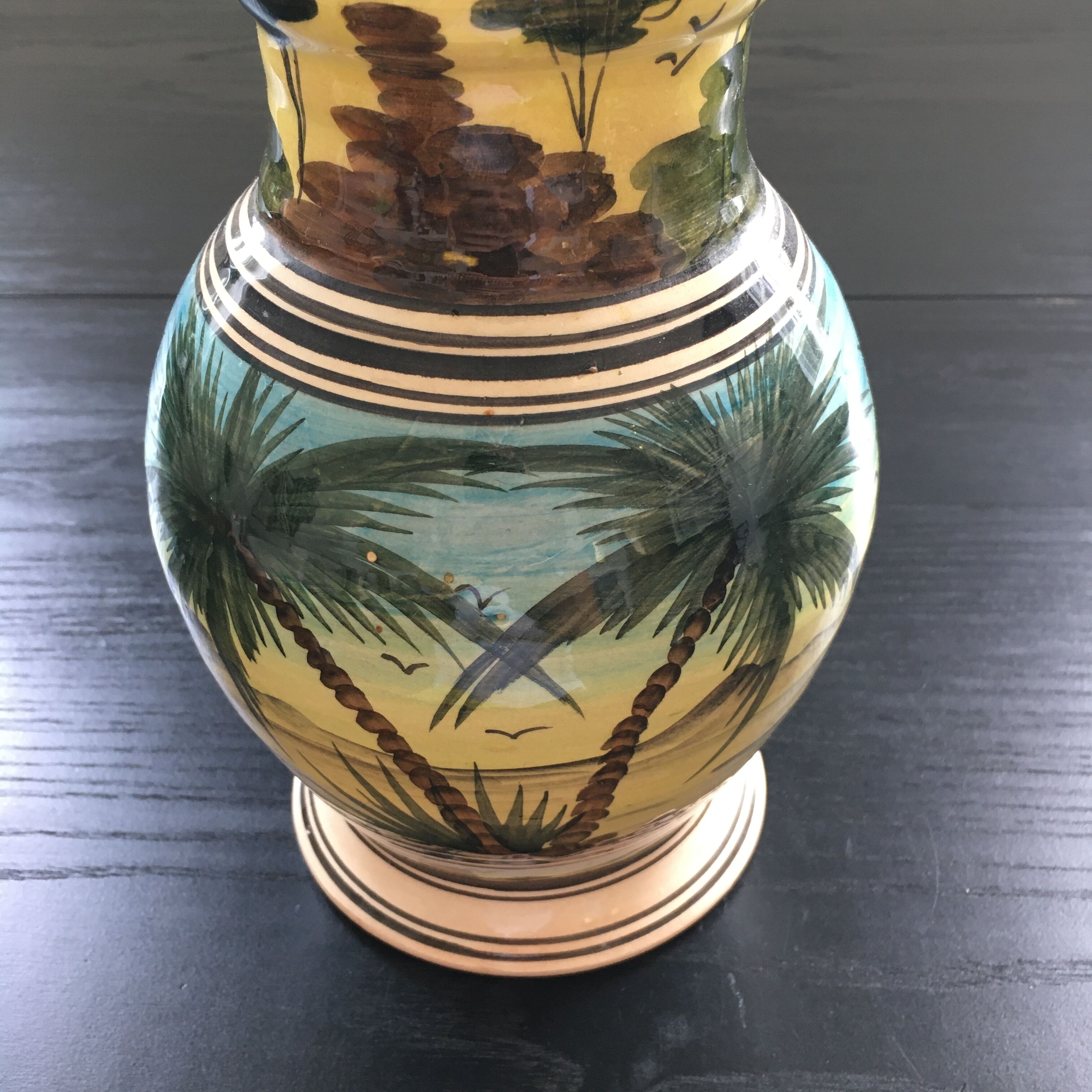 Vase déco cocotiers