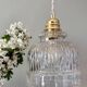 Suspension globe vintage en verre