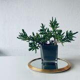 Vintage brass mirror