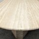 Table de salle à manger XL en travertin, Italie vers 1970