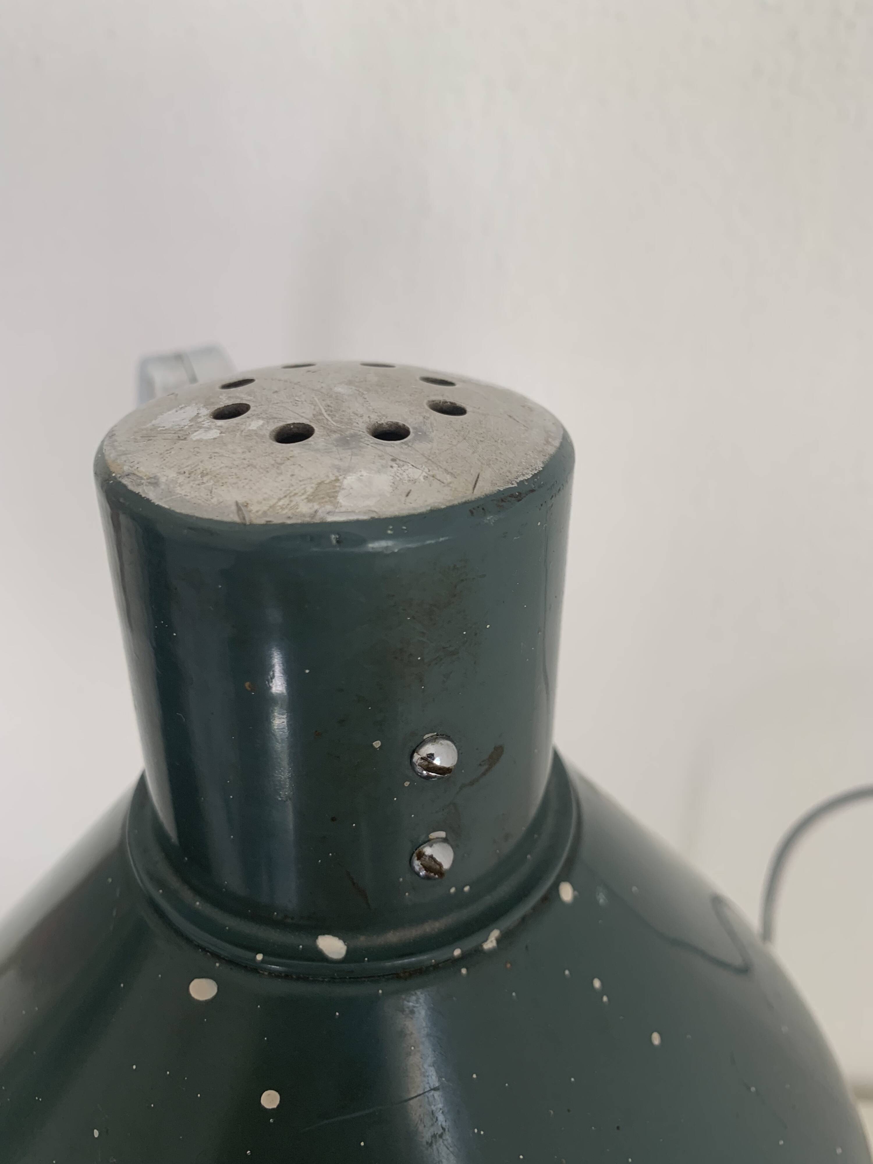 Lampe vintage 1950 Jumo GS1 vert viride de bureau - 55 cm