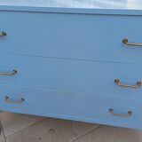 Commode bleue. vintage. 1950.