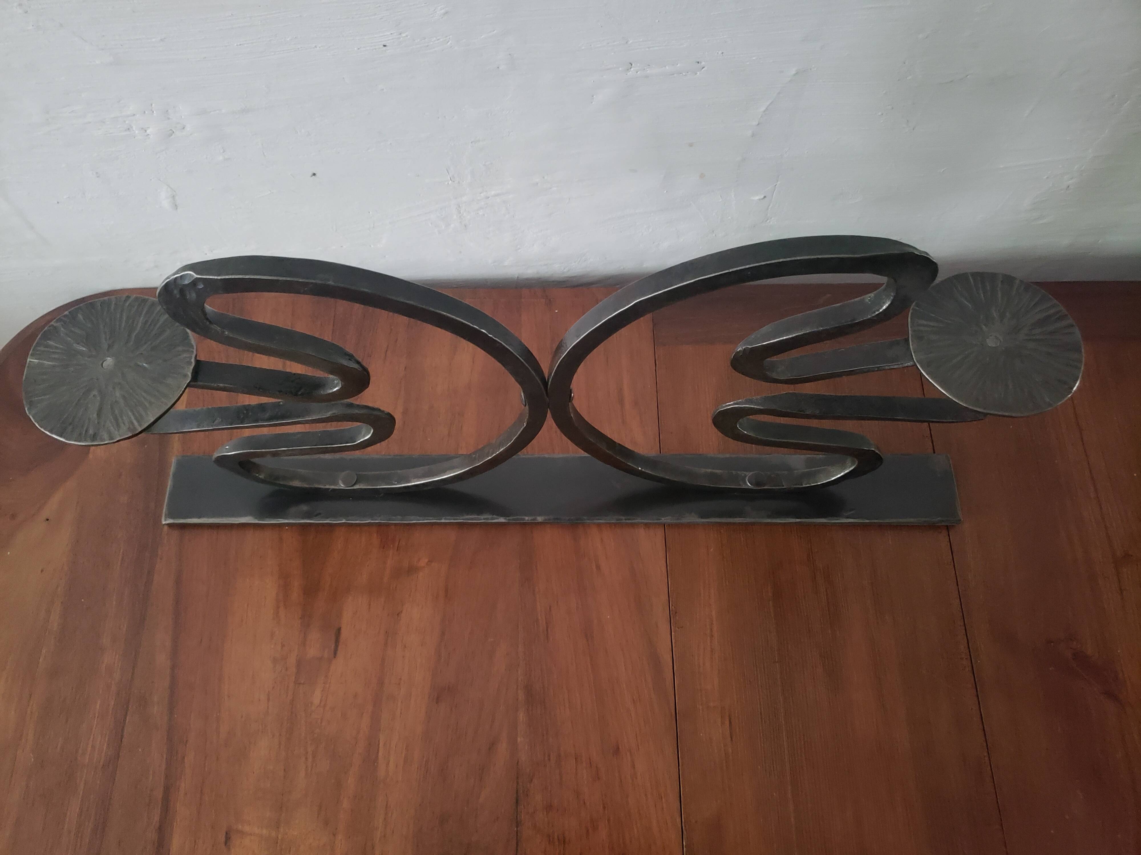 wrought iron candlestick