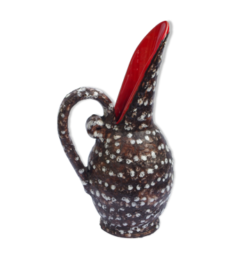 Grand vase / pichet vintage bleu Fat Lava - Décoration
