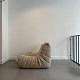 Togo Beige armchair by Michel Ducaroy for Ligne Roset