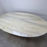 Oval marble table from the 70s