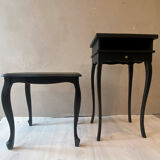Black and gold bedside table