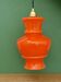Suspension globe vintage XL en opaline orange