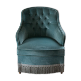 Grey blue toad armchair