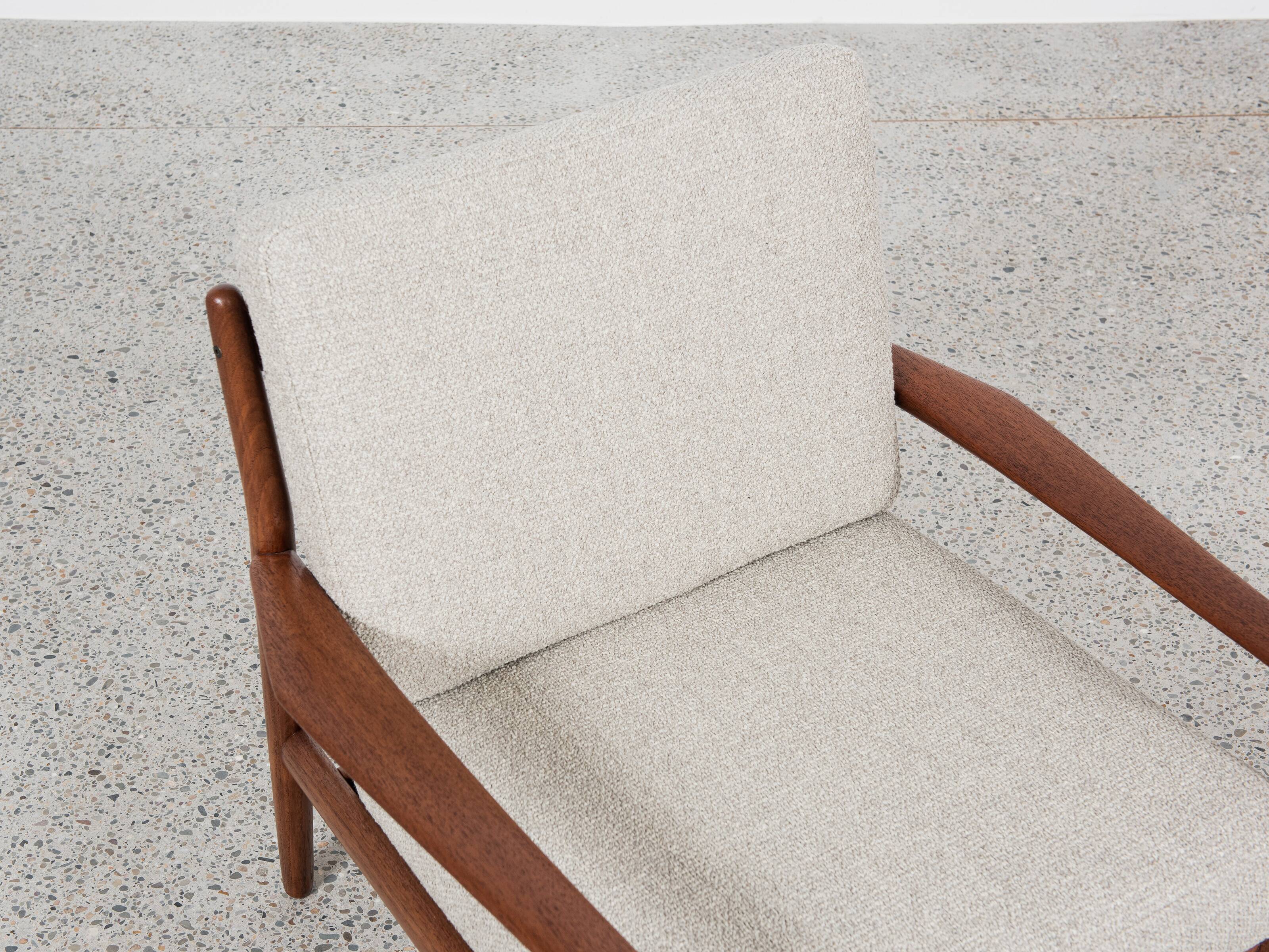 Midcentury Danish easy chair in teak by Svend Aage Eriksen for Glostrup 196