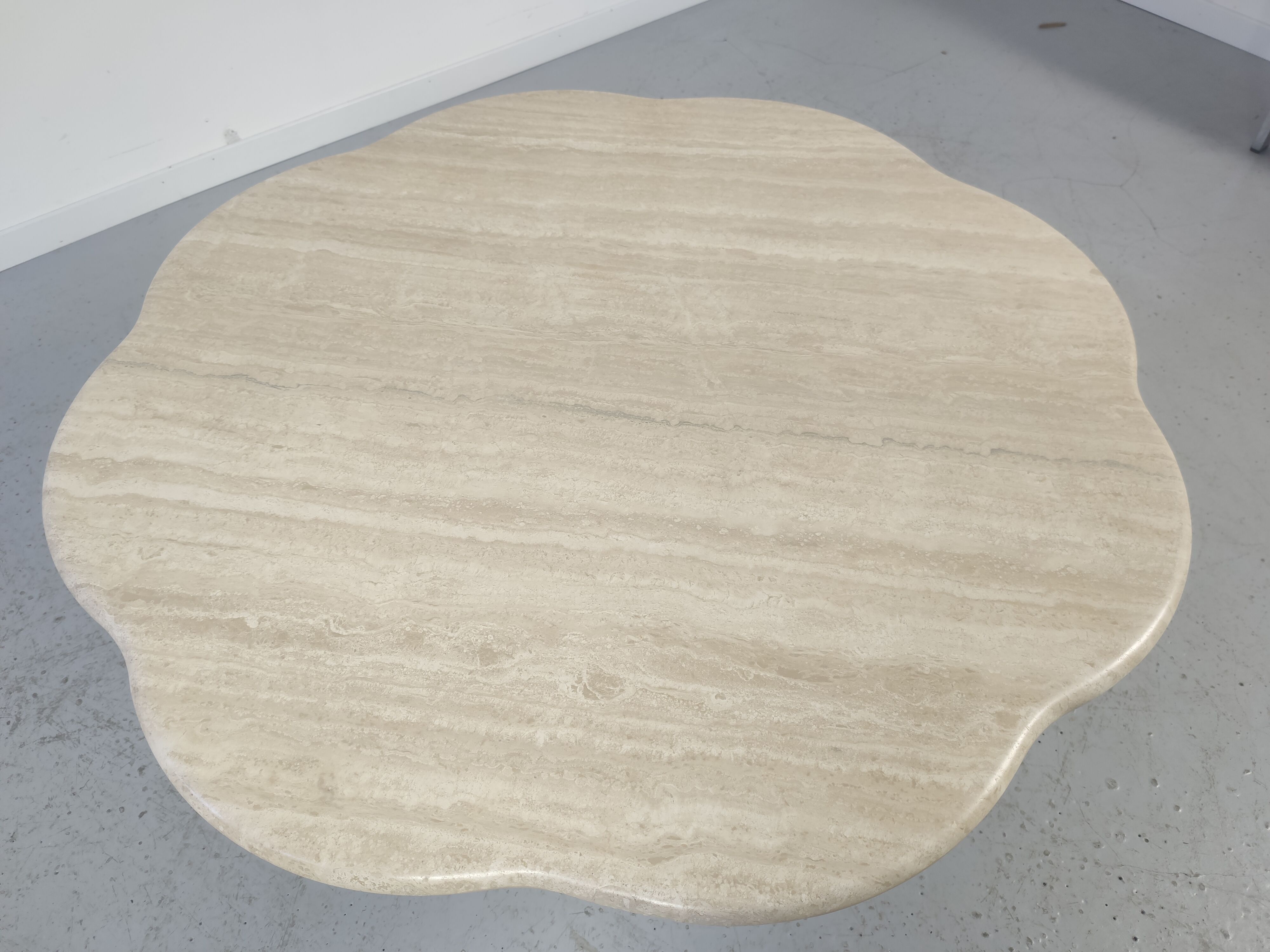 80s travertine coffee table