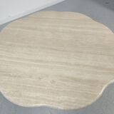 80s travertine coffee table