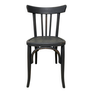 Chaise bistrot noir mat