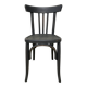 Chaise bistrot noir mat patinée