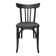 Chaise bistrot noir mat patinée