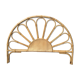 Vintage rattan and wicker headboard "Soleil" – 155 cm
