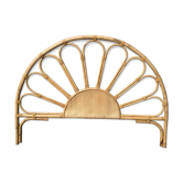 Vintage rattan and wicker headboard "Soleil" – 155 cm