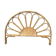 Vintage rattan and wicker headboard "Soleil" – 155 cm
