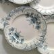 "Regency" - 6 dessert plates in ironstone St-Amand & Hamage