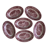 Set of 6 Memory Lane British Anchor dishes