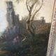 19th Century Italian School: oil on canvas painting "The Diligence"