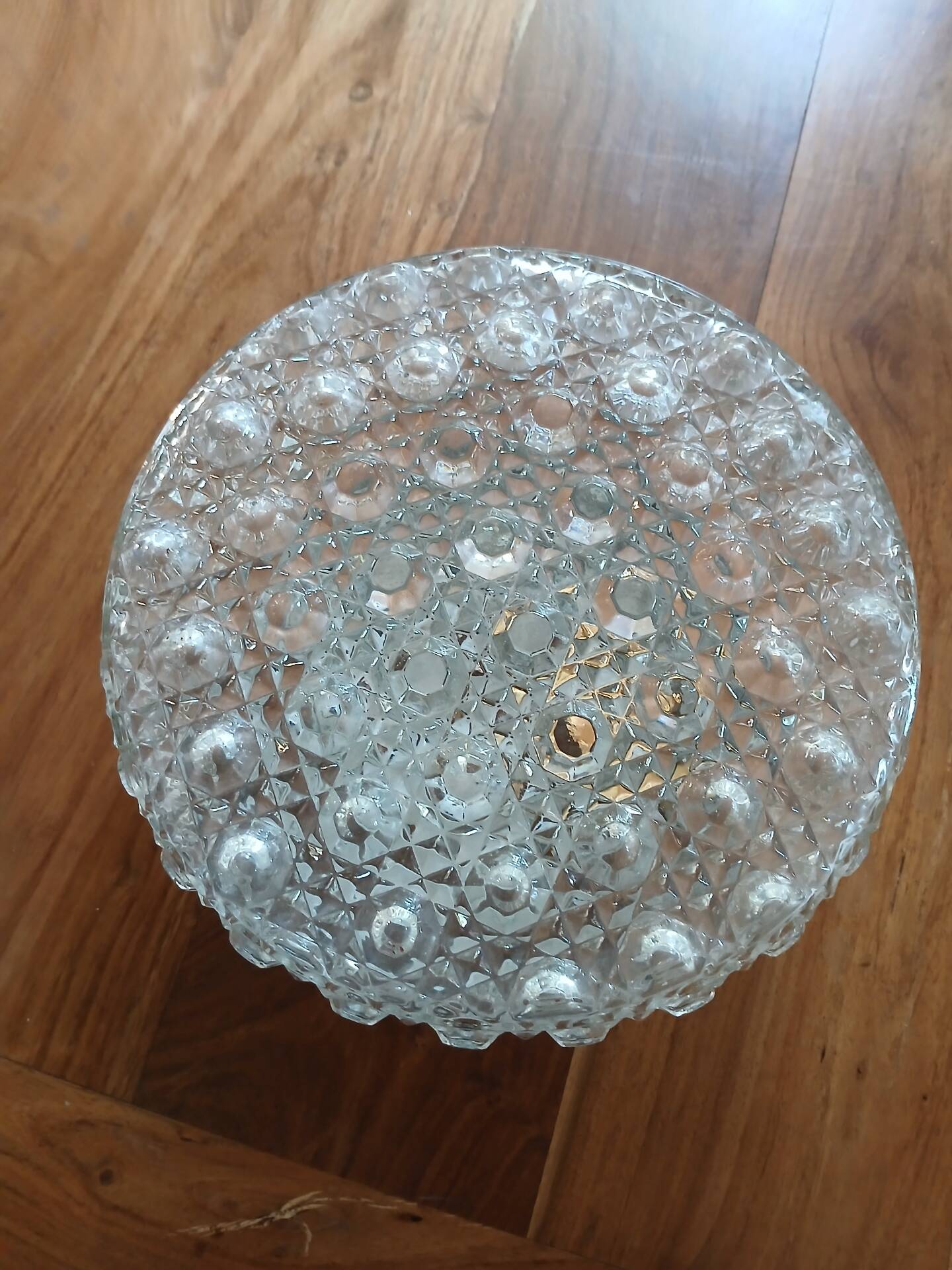 Plafonnier, applique murale vintage en verre