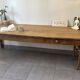 Authentic vintage farmhouse table from the 1950s in solid oak.