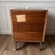 Meuble de rangement teck et chrome