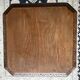 Side table, antique pedestal table in turned wood