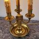 Empire style hot water bottle lamp in bronze