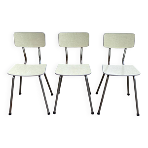 Série de 3 chaises en - formica