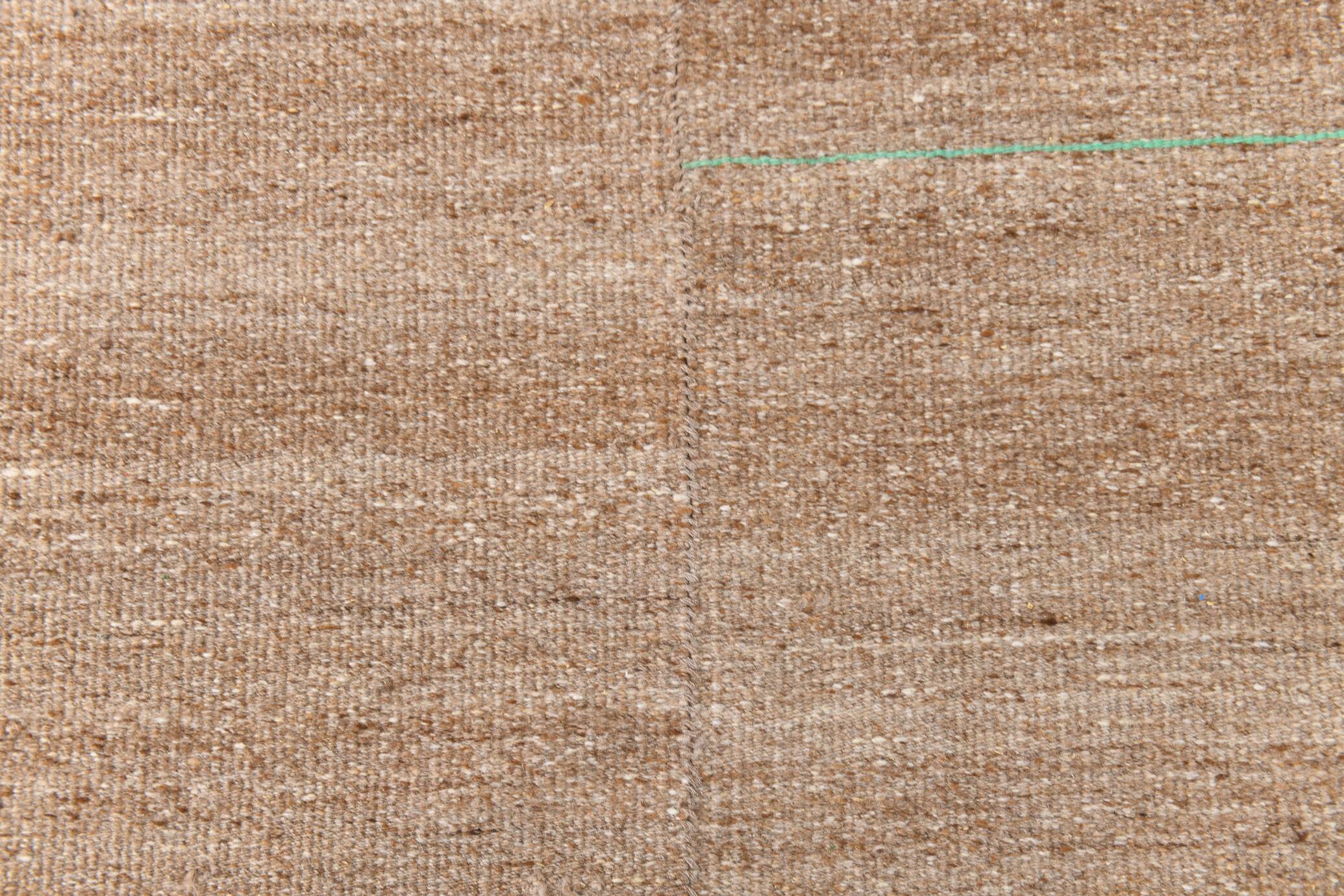 8x11 Bronze & Beige Ethnic Vintage Kilim Rug, 241x350Cm