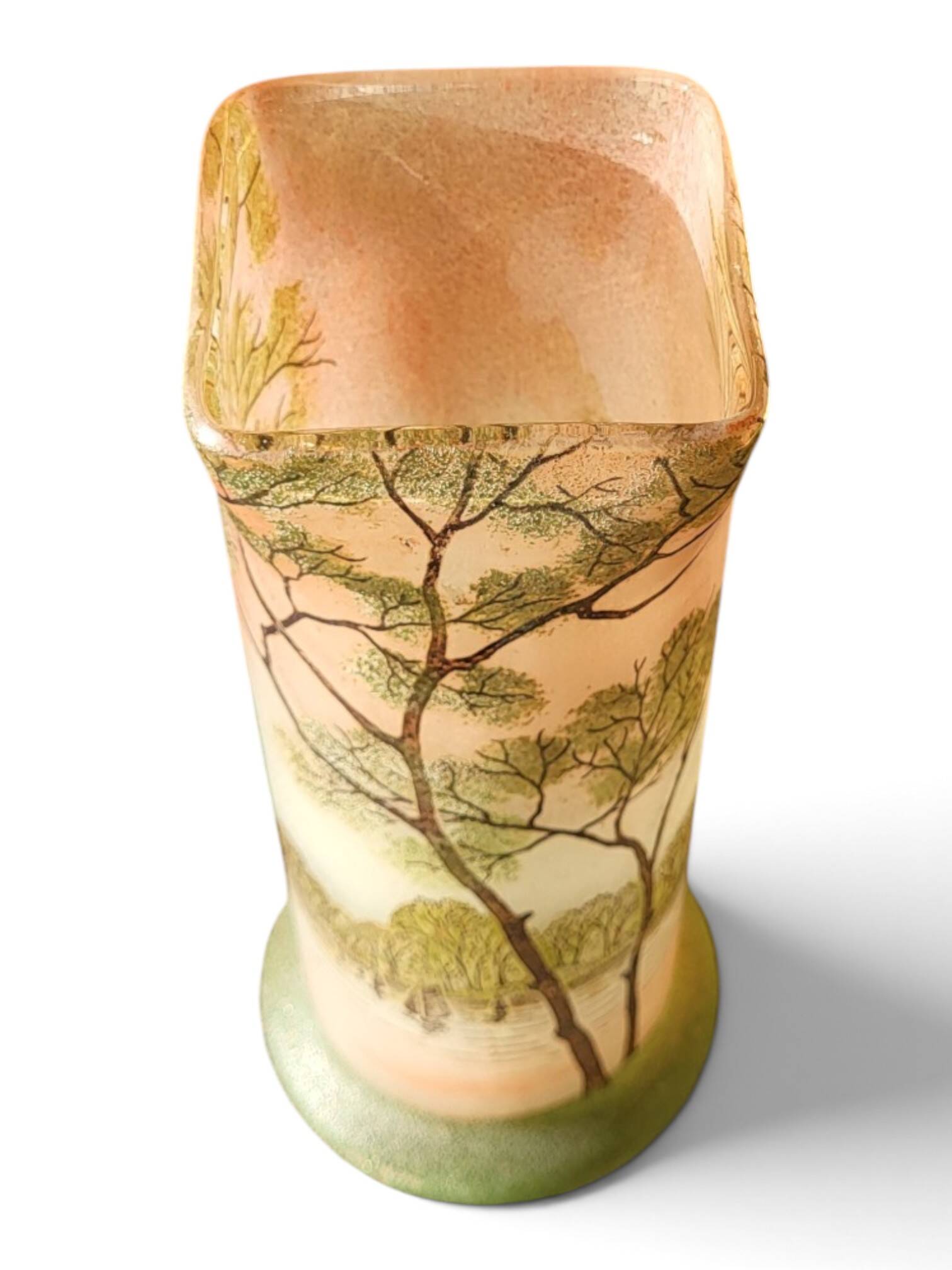 Vase en verre émaillé Legras