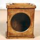 Wall display case - old burmese teak clock box