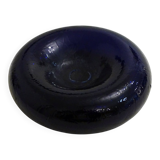 Cobalt blue "tyre" catchall in glass