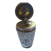 Table lighter 1950/1960 crystal and bronze