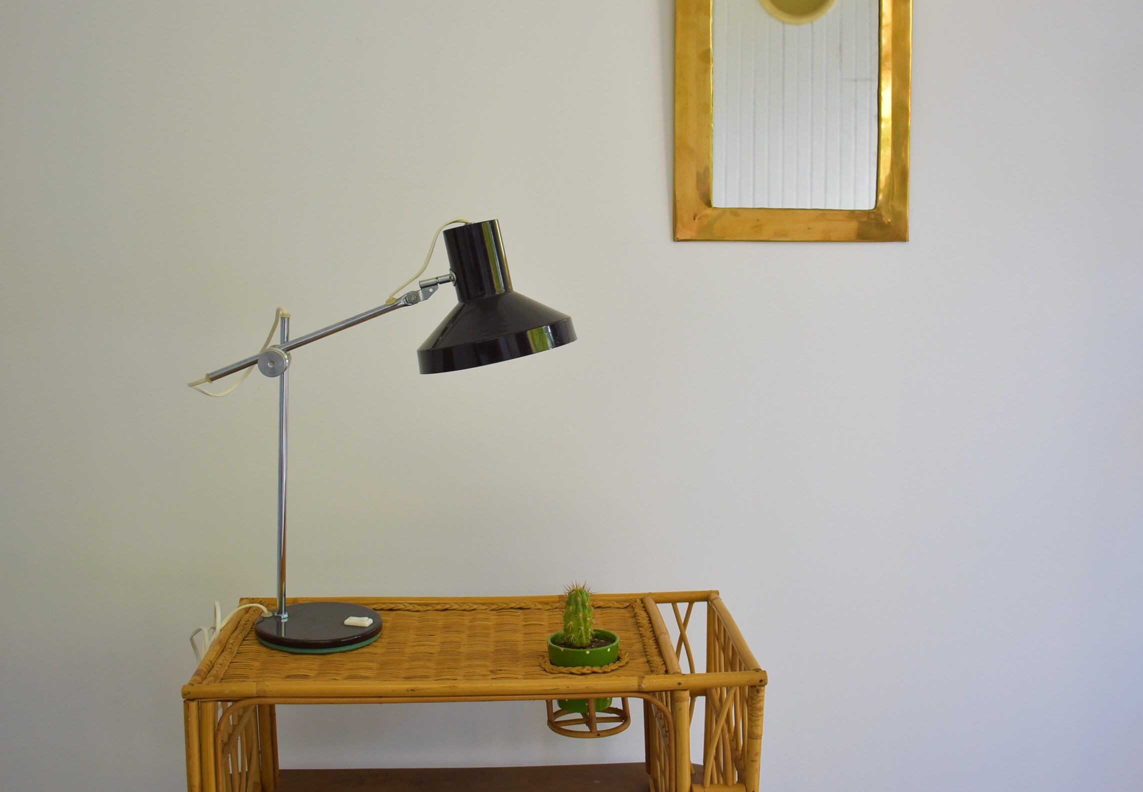 Vintage 2-arm desk lamp
